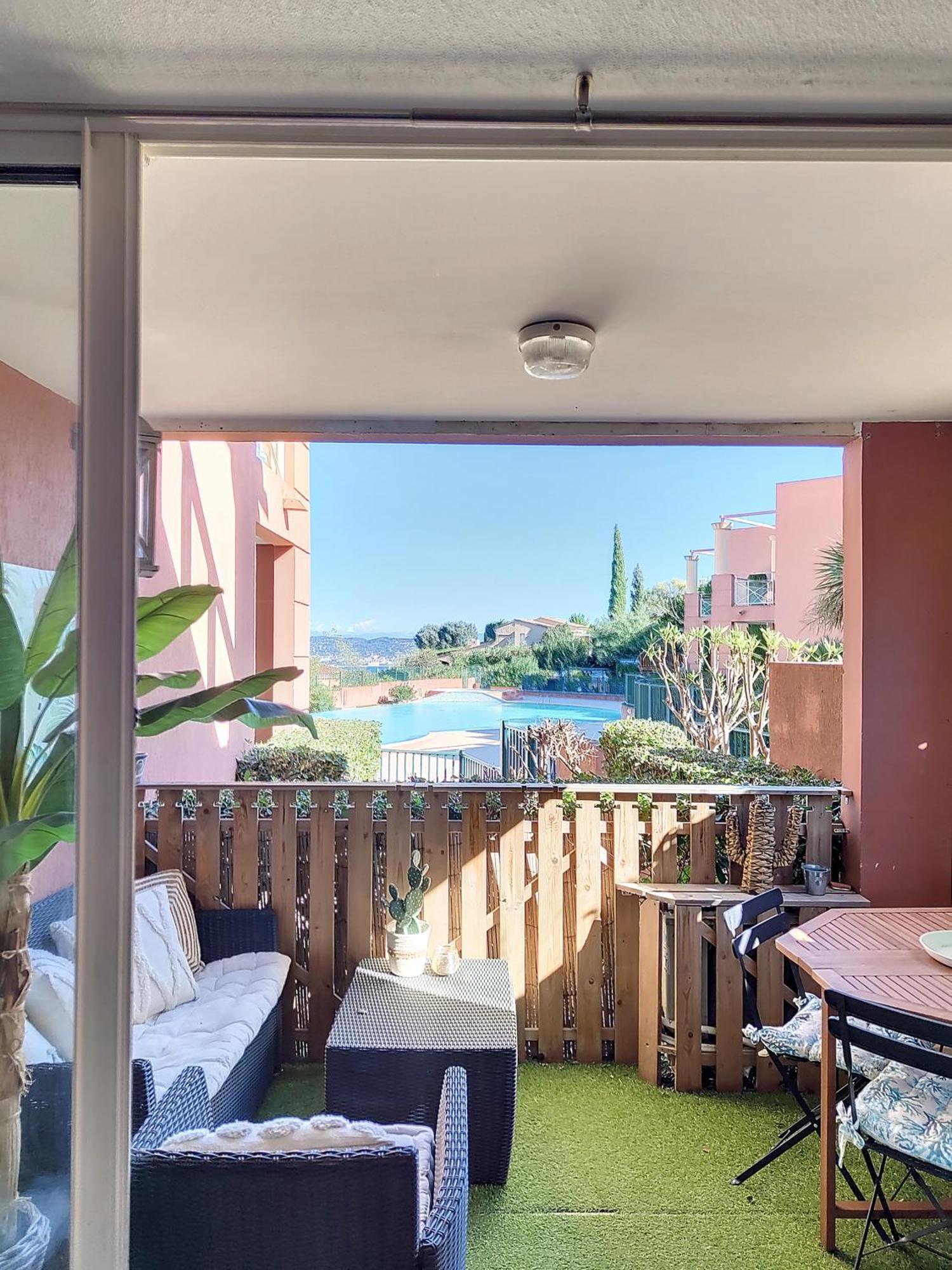 Apartmán Vue Mer, Piscine, Free Parking Théoule-sur-Mer Exteriér fotografie