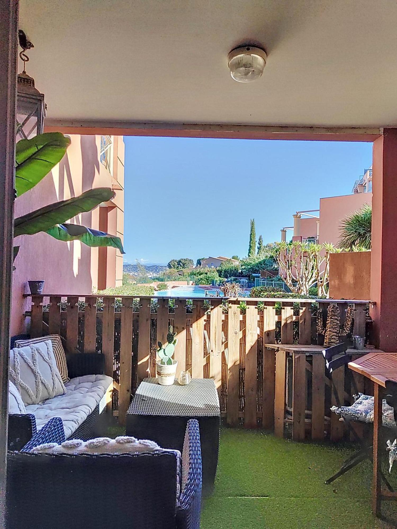 Apartmán Vue Mer, Piscine, Free Parking Théoule-sur-Mer Exteriér fotografie