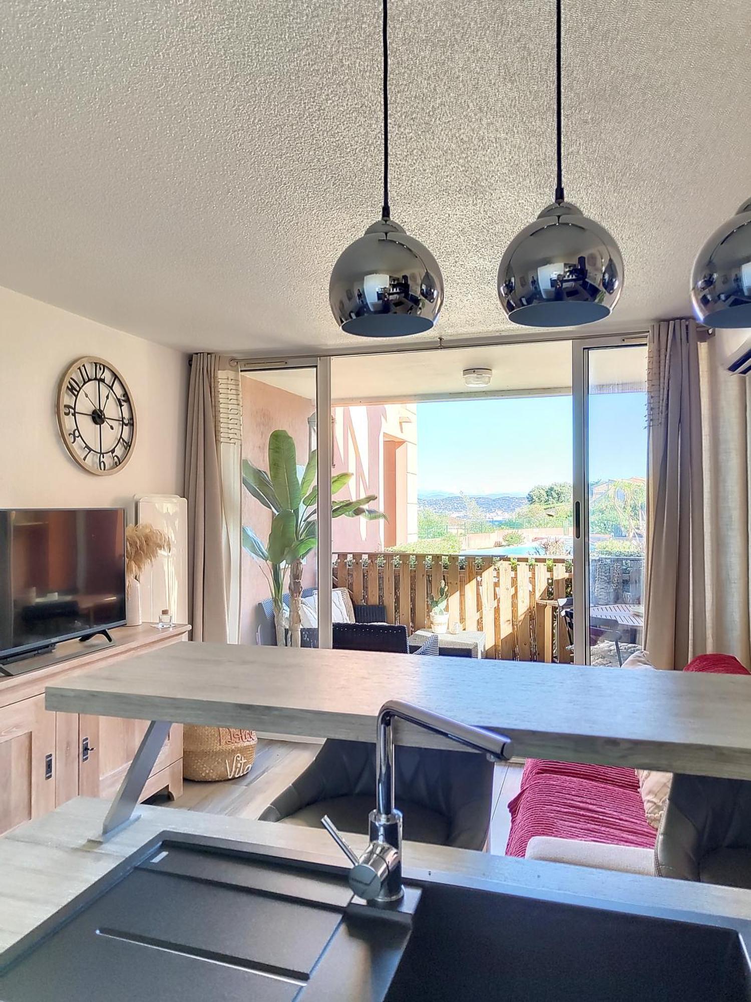Apartmán Vue Mer, Piscine, Free Parking Théoule-sur-Mer Exteriér fotografie